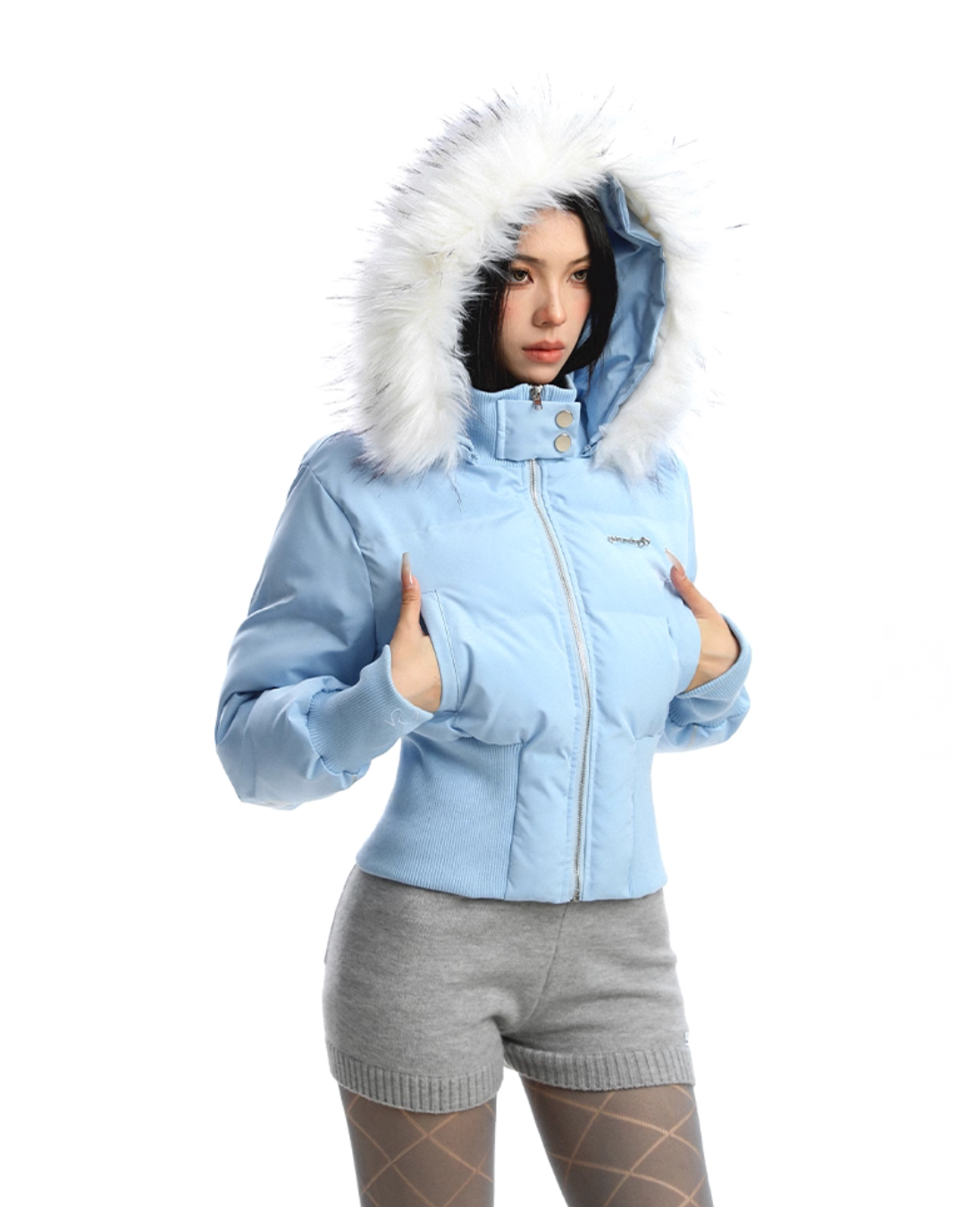 Fur Down Short Jacket Fur Down Short Jacket