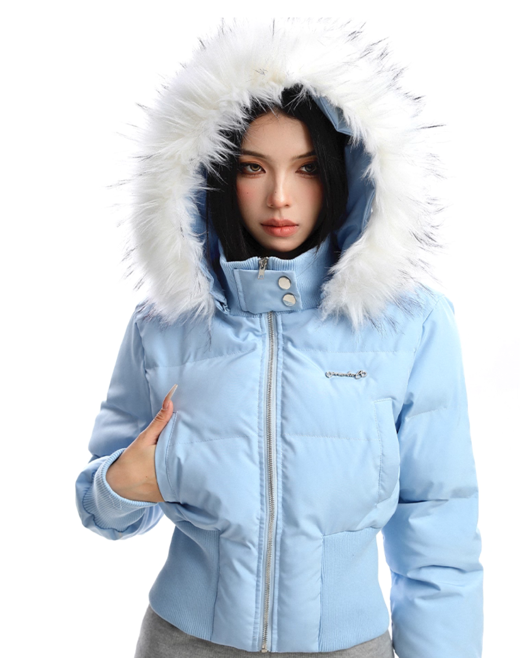 Fur Down Short Jacket Fur Down Short Jacket