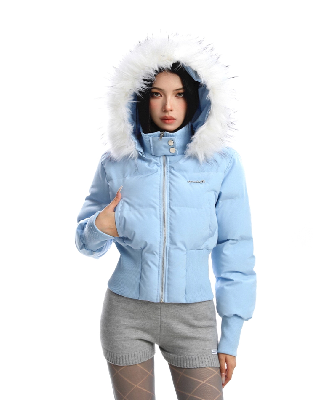 Fur Down Short Jacket Fur Down Short Jacket