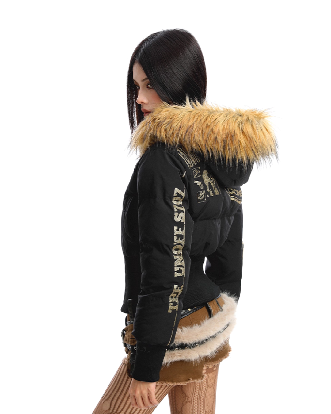 Fur Down Short Jacket Fur Down Short Jacket
