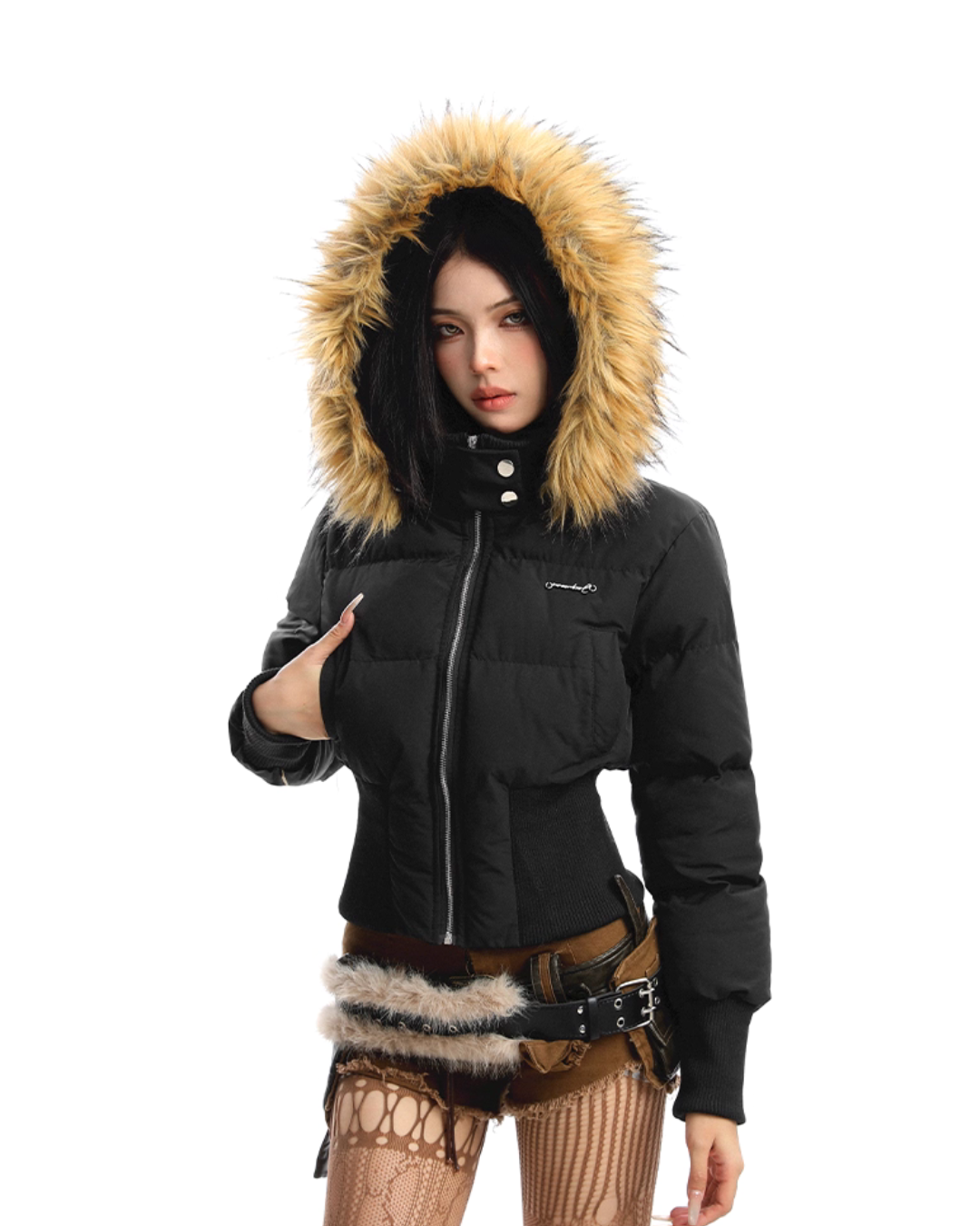 Fur Down Short Jacket Fur Down Short Jacket
