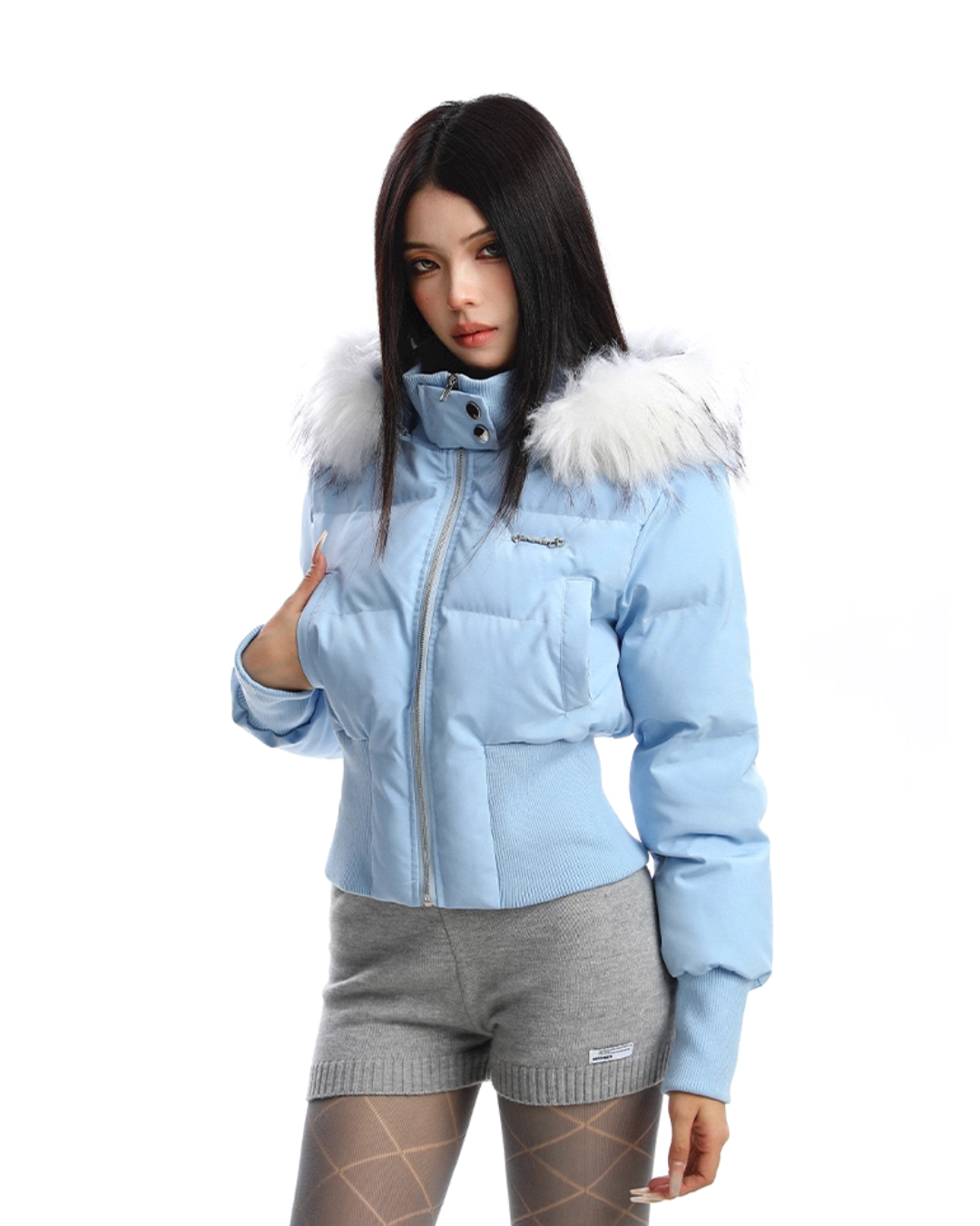 Fur Down Short Jacket Fur Down Short Jacket