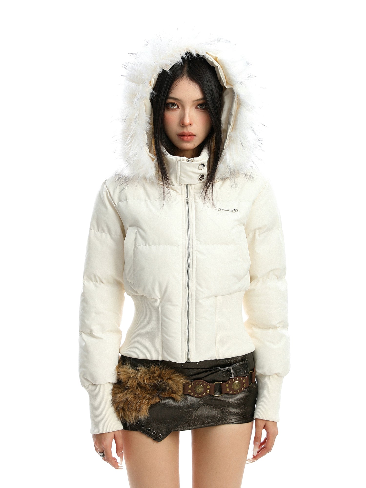 Fur Down Short Jacket Fur Down Short Jacket