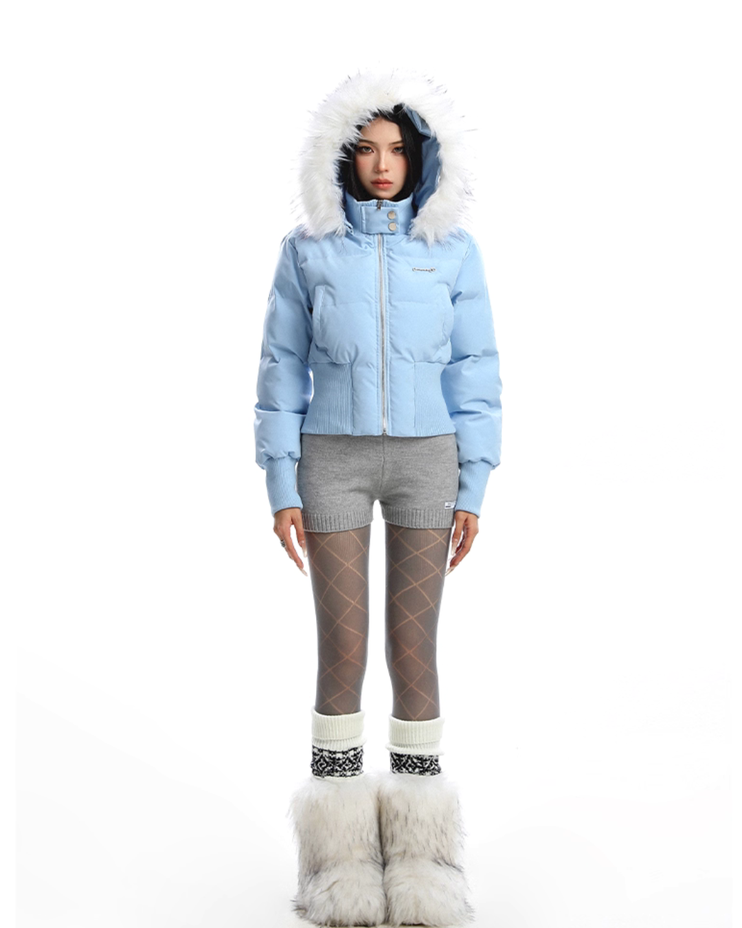 Fur Down Short Jacket Fur Down Short Jacket