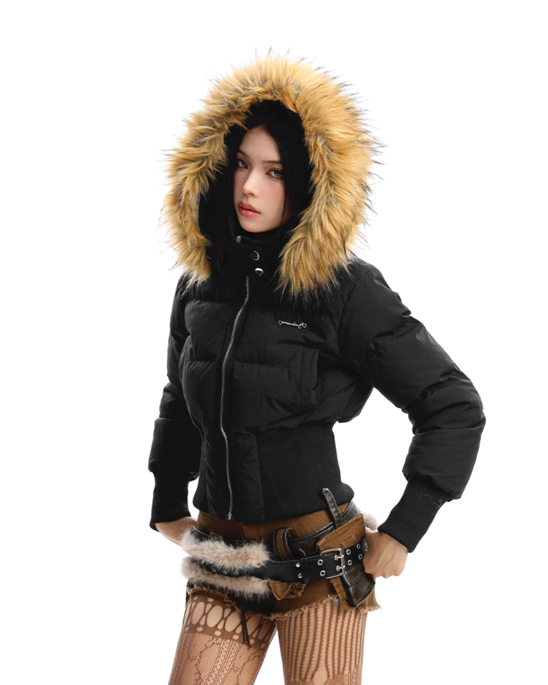 Fur Down Short Jacket Fur Down Short Jacket