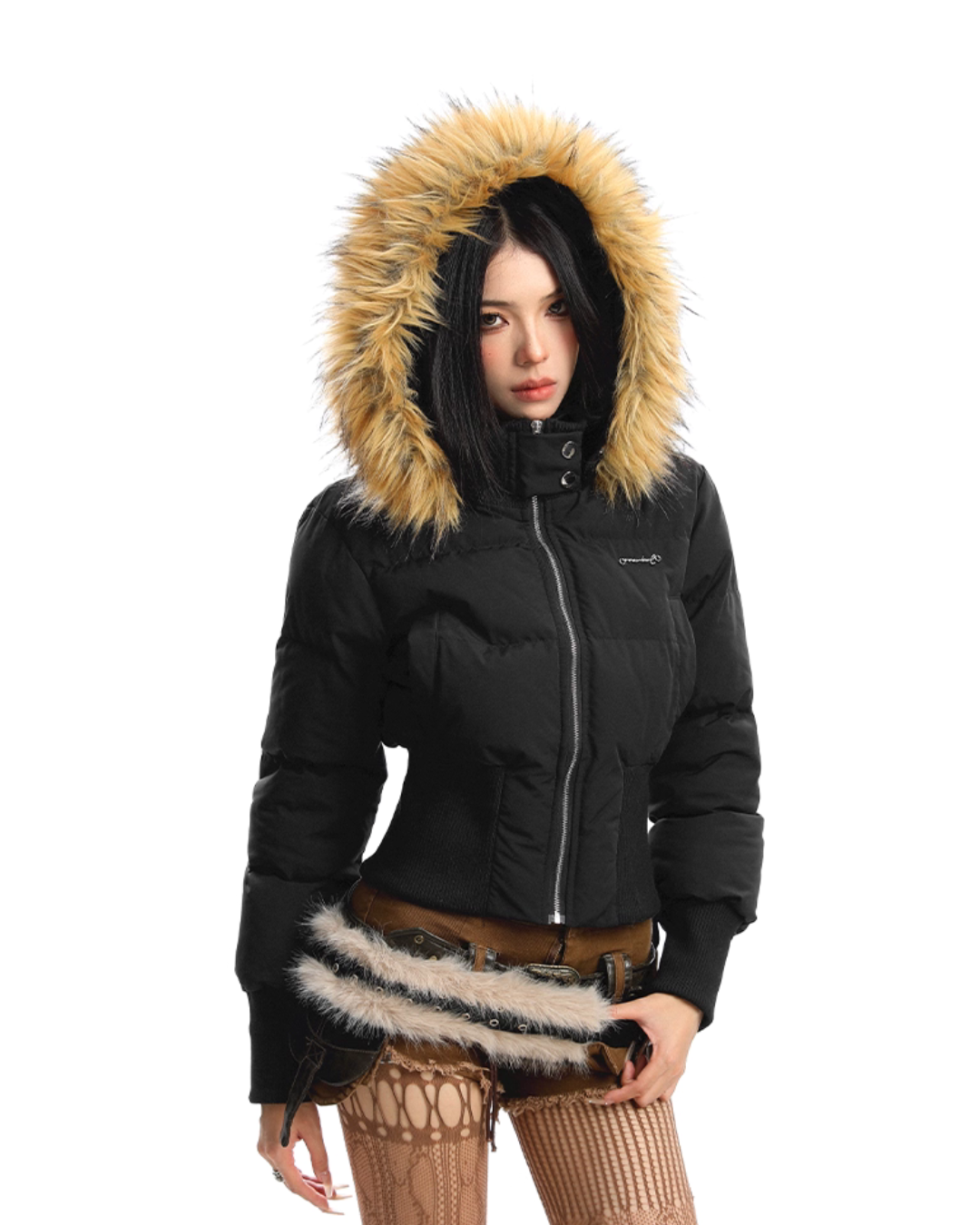 Fur Down Short Jacket Fur Down Short Jacket