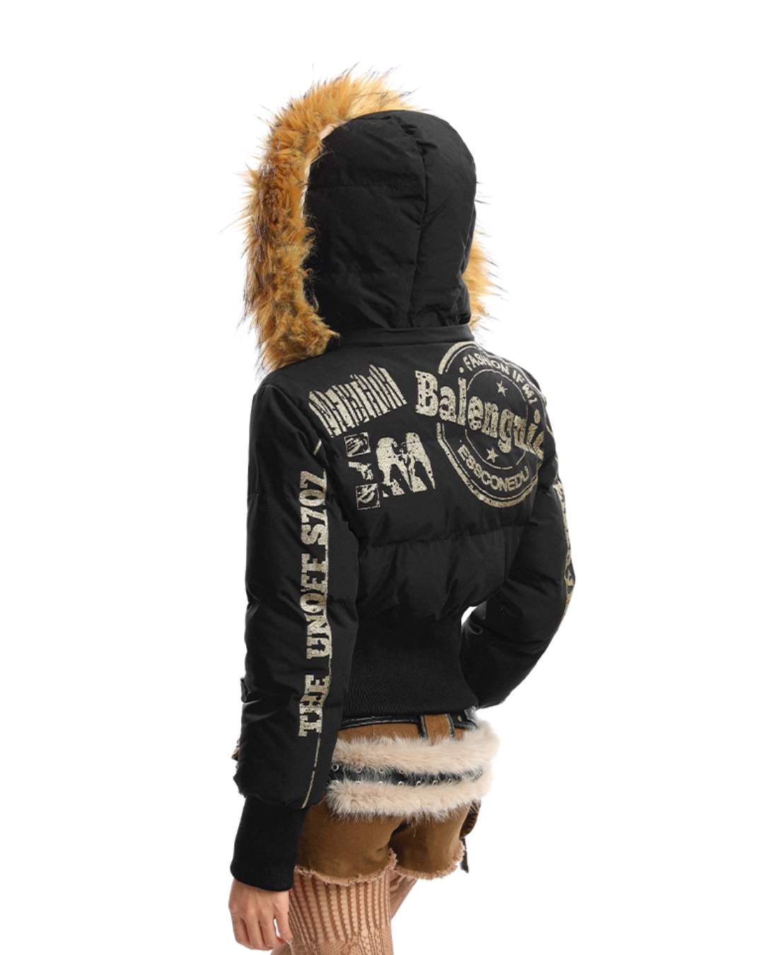 Fur Down Short Jacket Fur Down Short Jacket