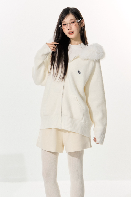 Fur Food Jacket / Wide Pants / Half Pants