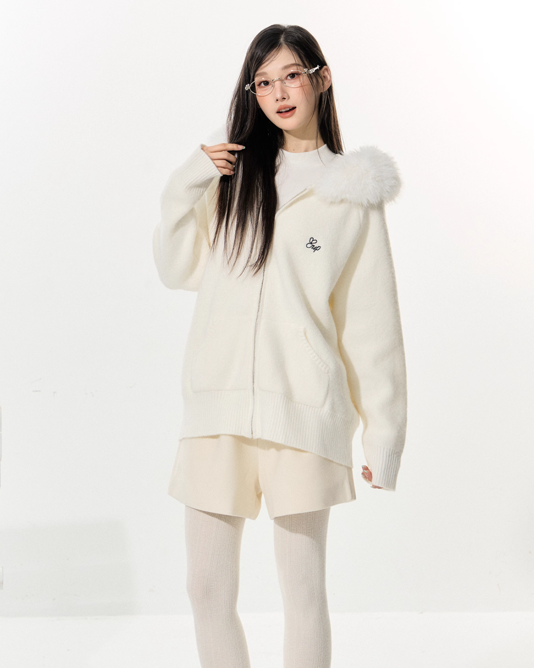 Fur Food Jacket / Wide Pants / Half Pants Fur Food Jacket / Wide Pants / Half Pants