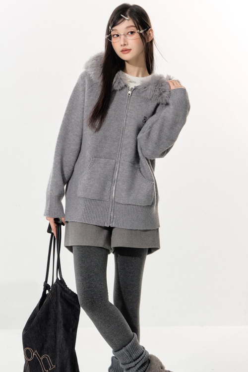 Fur Food Jacket / Wide Pants / Half Pants