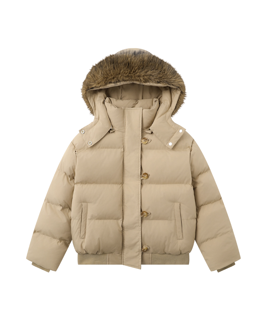 Fur Hood Compact Down Jacket Fur Hood Compact Down Jacket