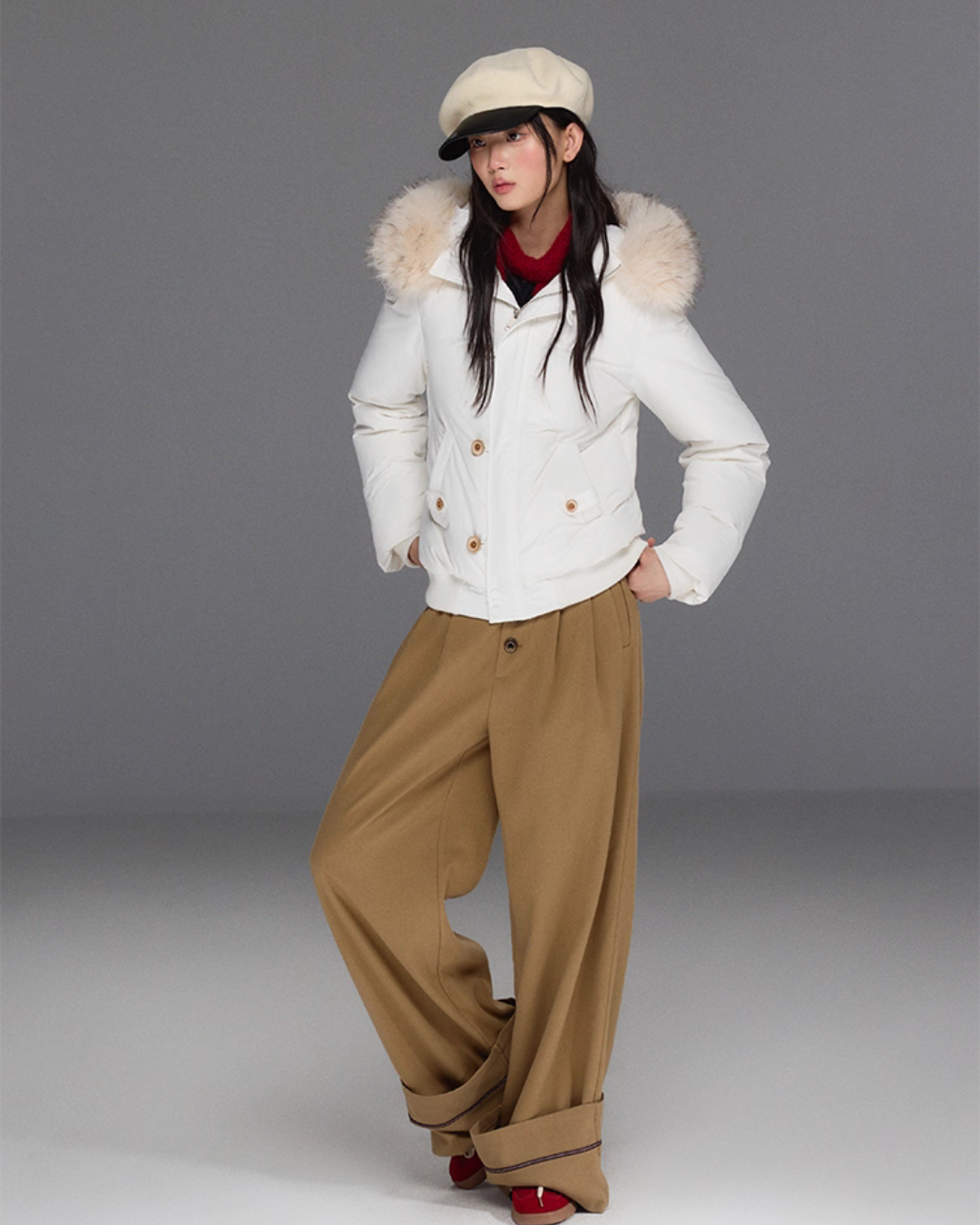 Fur Hood Down Jacket Fur Hood Down Jacket