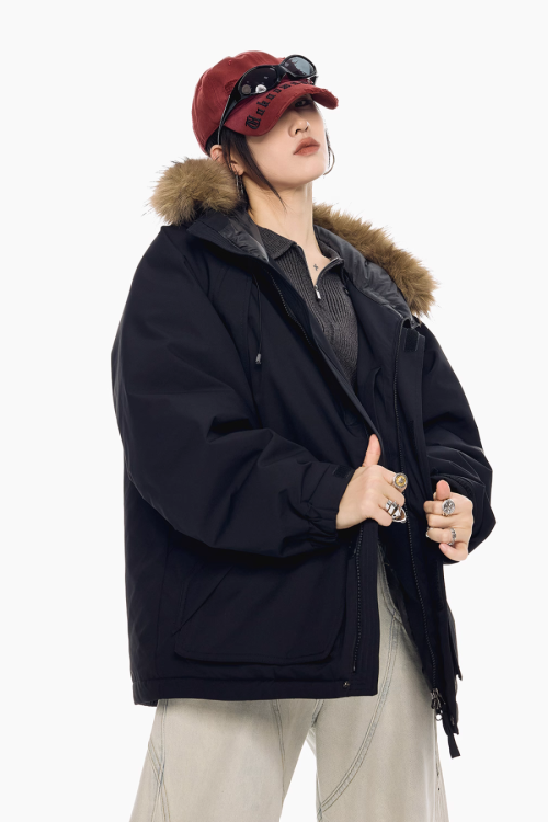 Fur Hood Down Jacket