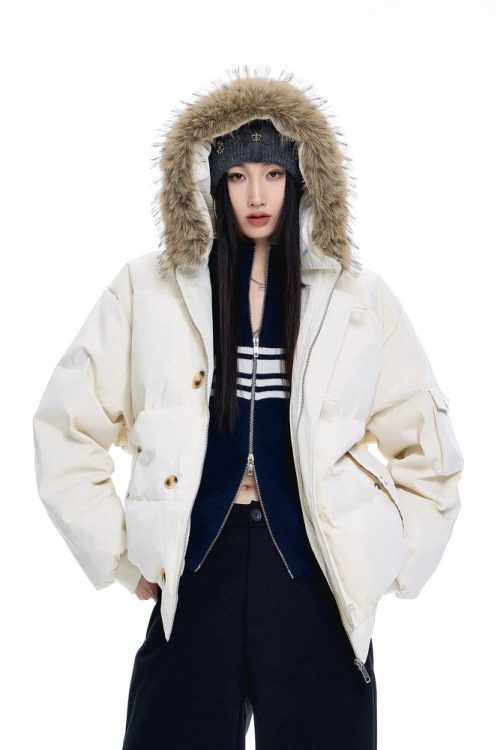 Fur Hood Down Jacket