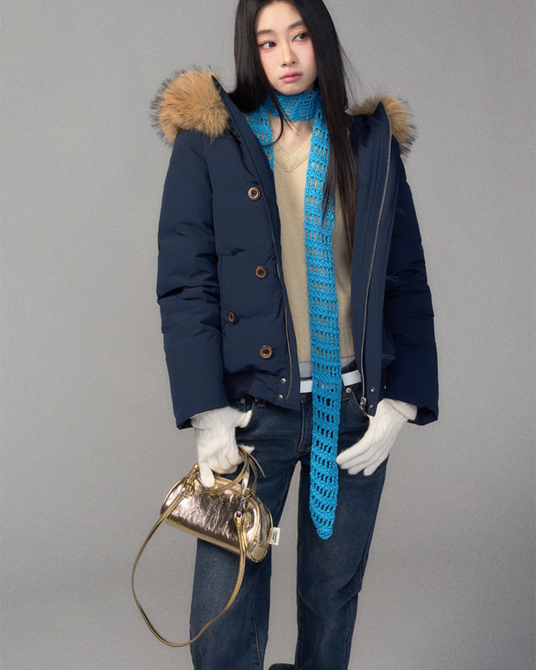 Fur Hood Down Jacket Fur Hood Down Jacket