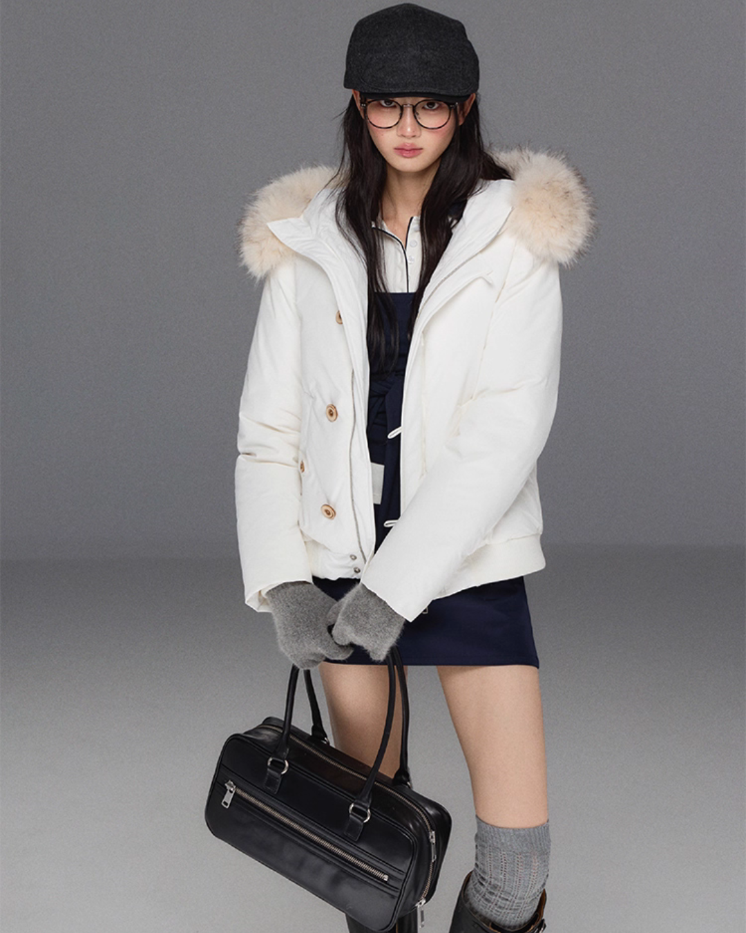 Fur Hood Down Jacket Fur Hood Down Jacket