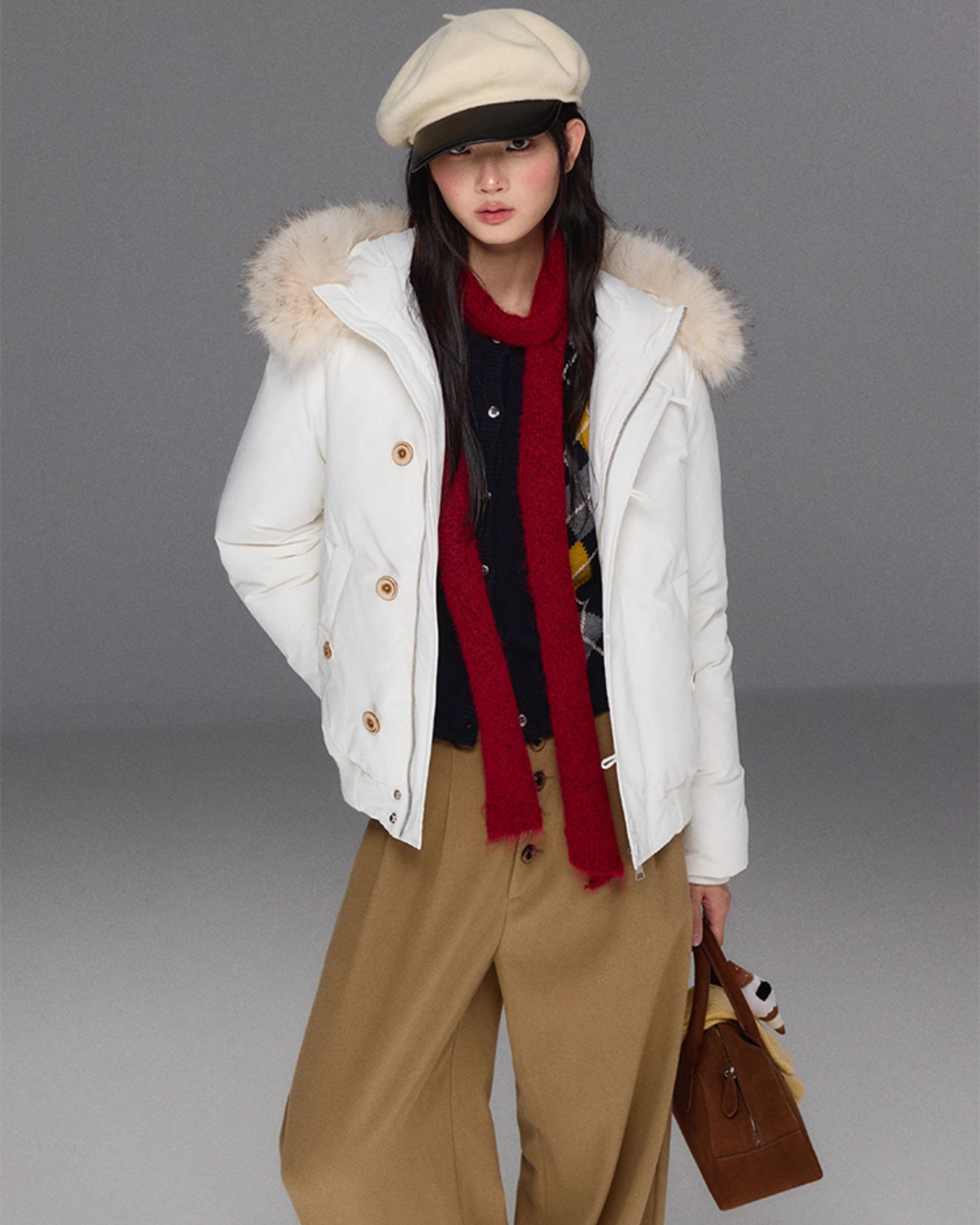 Fur Hood Down Jacket Fur Hood Down Jacket