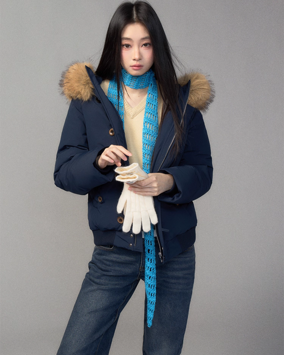 Fur Hood Down Jacket Fur Hood Down Jacket