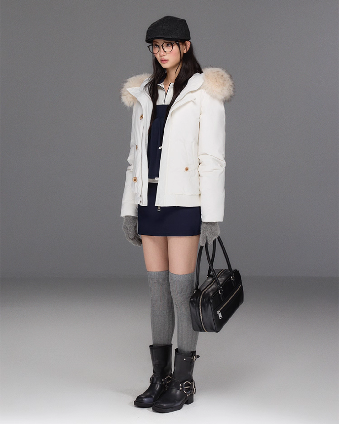 Fur Hood Down Jacket Fur Hood Down Jacket