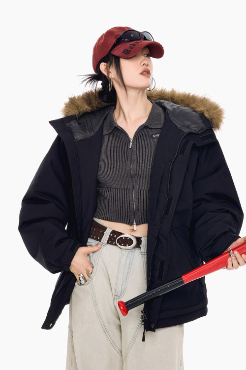 Fur Hood Down Jacket