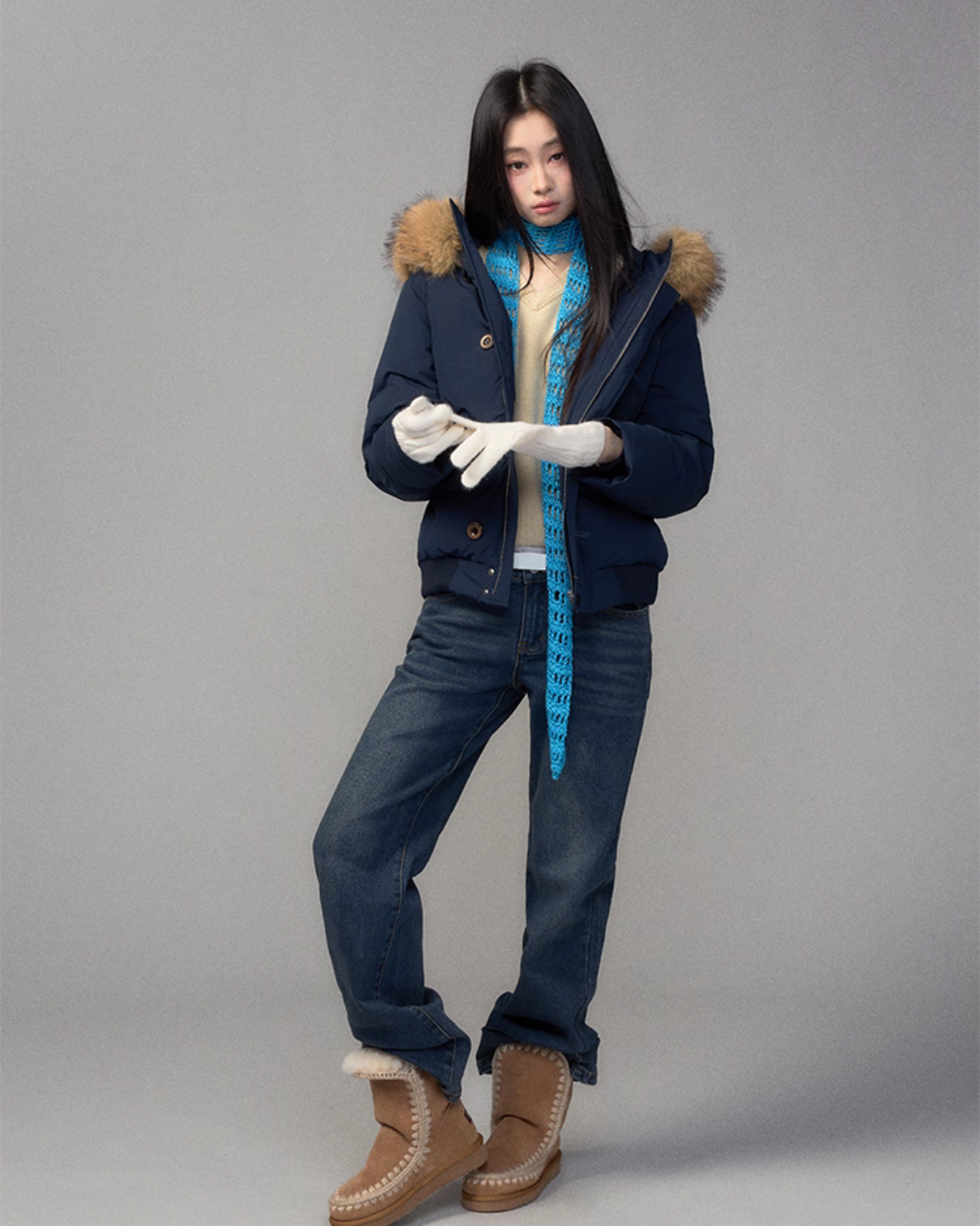 Fur Hood Down Jacket Fur Hood Down Jacket