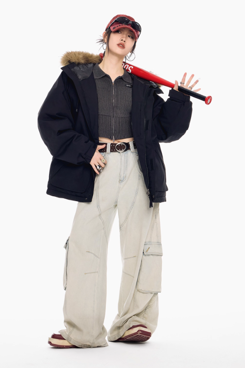 Fur Hood Down Jacket