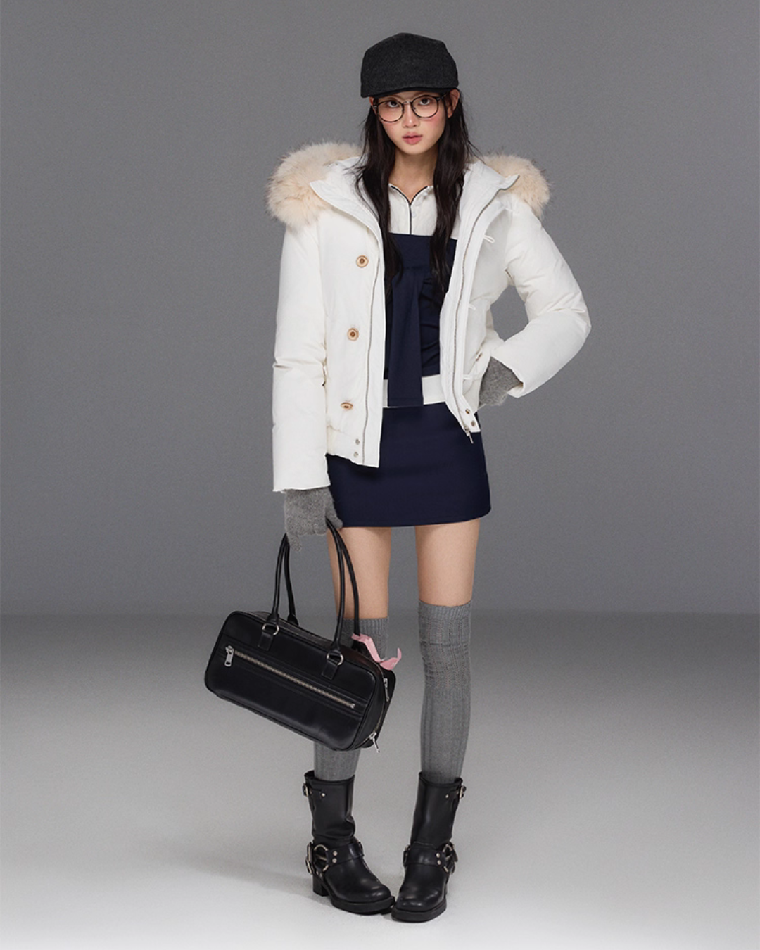 Fur Hood Down Jacket Fur Hood Down Jacket