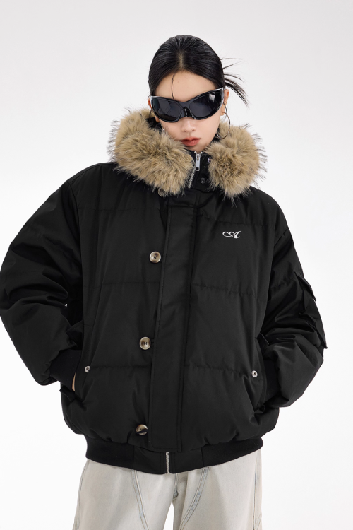 Fur Hood Down Jacket