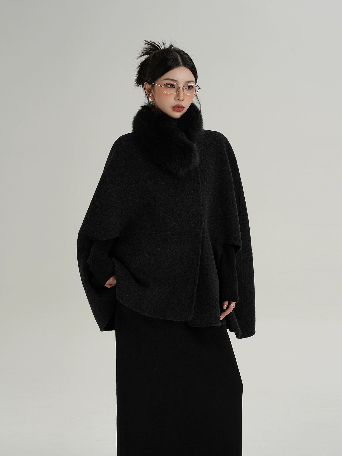 Fur Muffler Cape Coat Fur Muffler Cape Coat