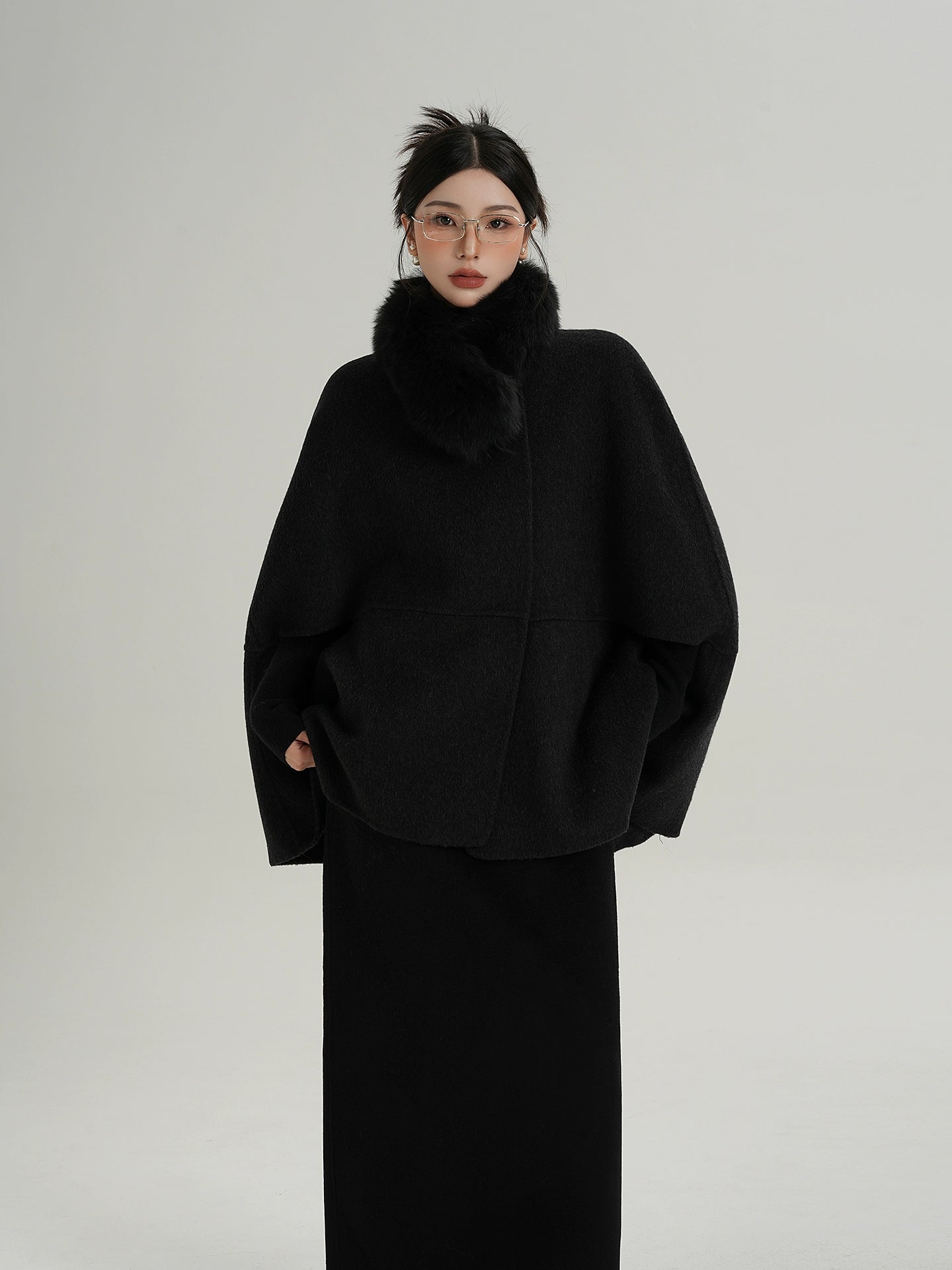 Fur Muffler Cape Coat Fur Muffler Cape Coat