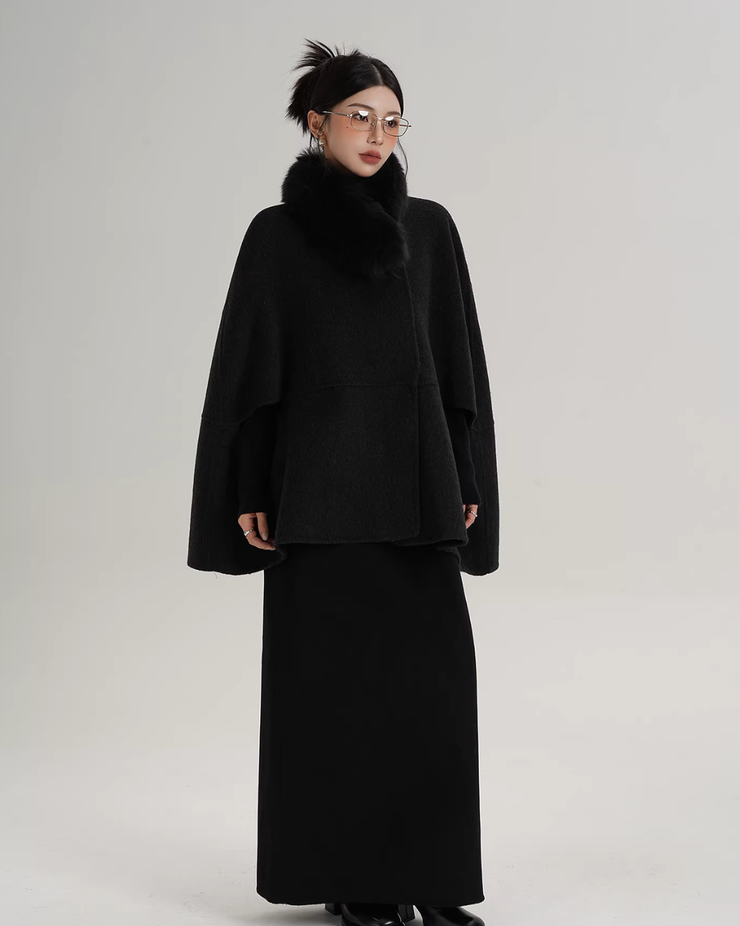 Fur Muffler Cape Coat Fur Muffler Cape Coat