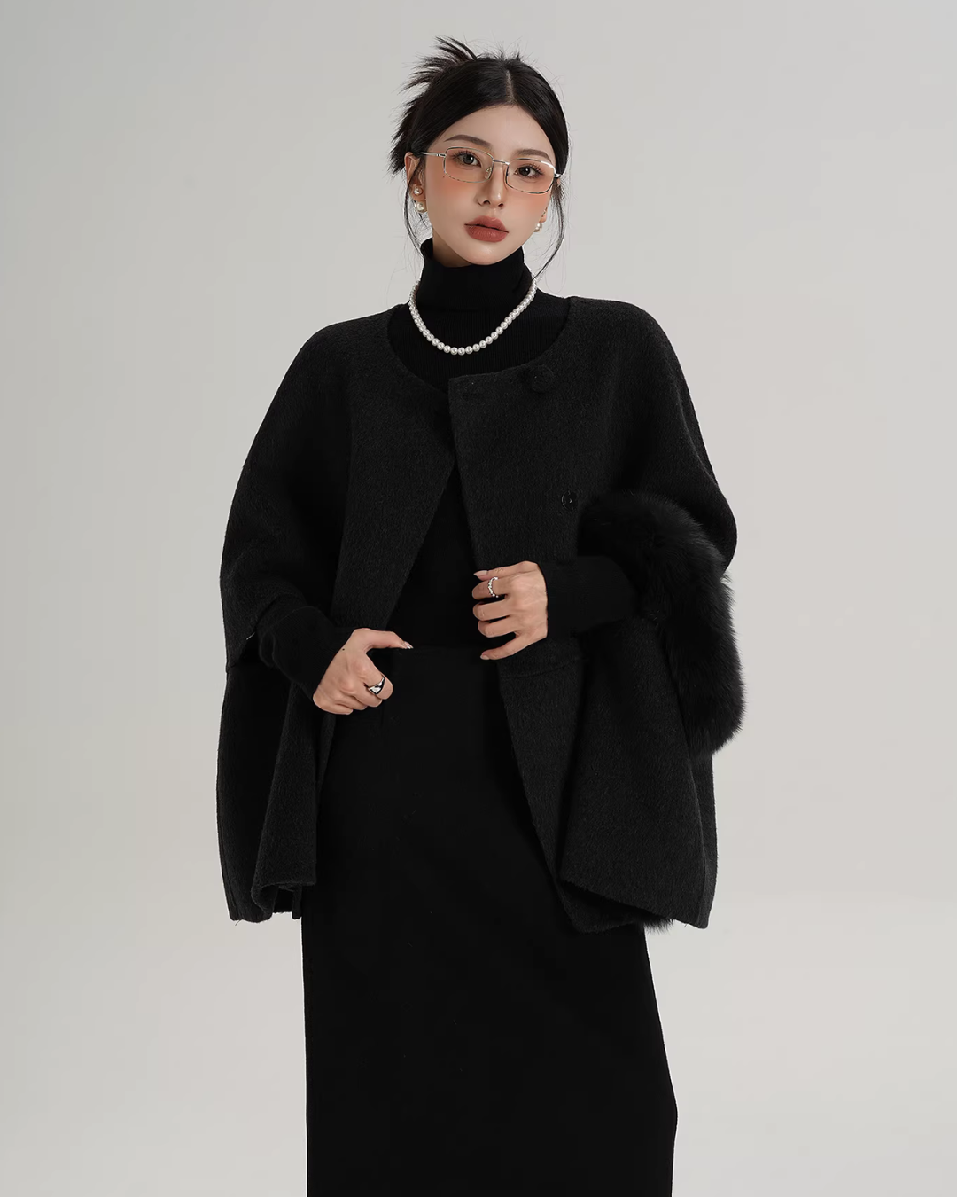 Fur Muffler Cape Coat Fur Muffler Cape Coat