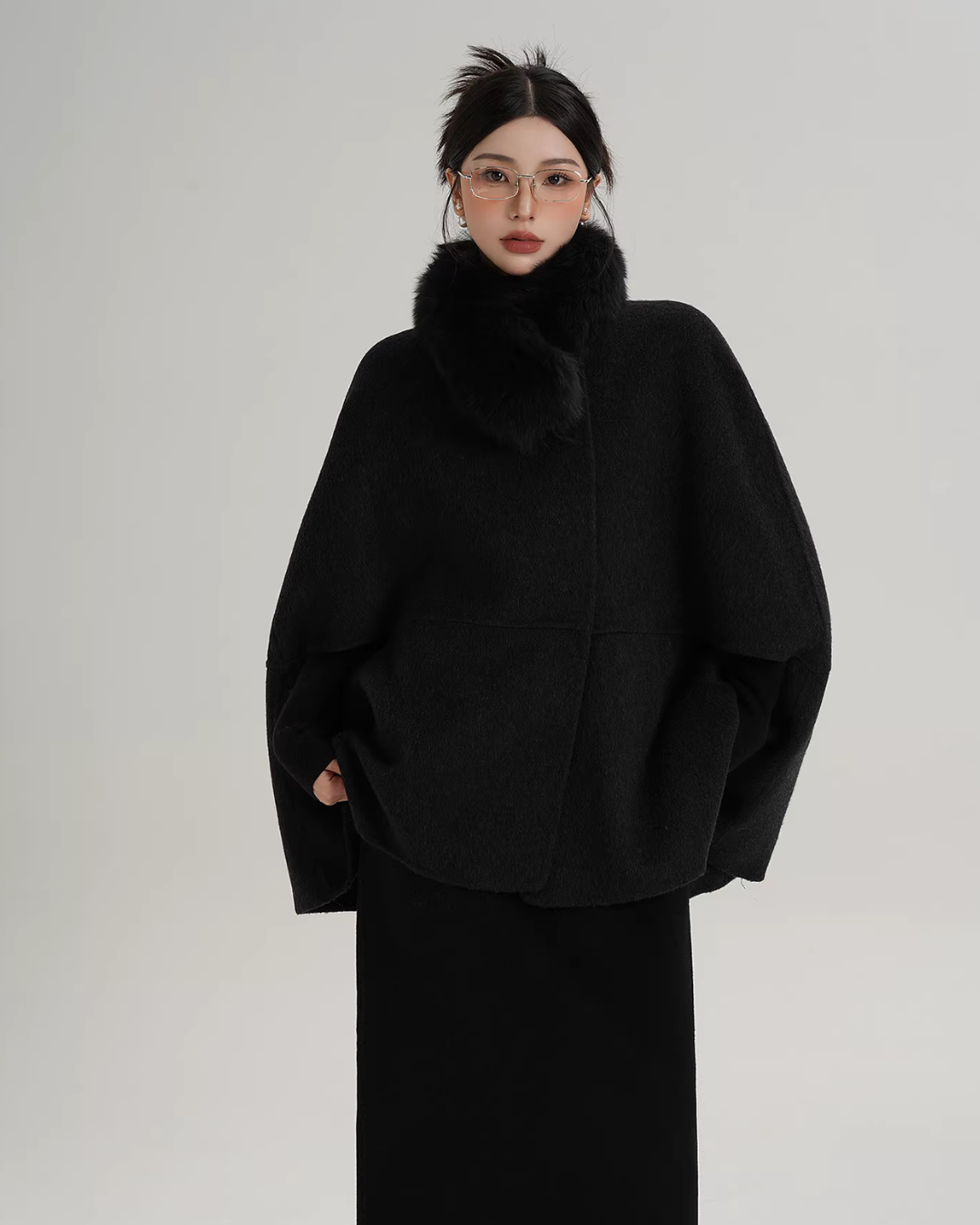 Fur Muffler Cape Coat Fur Muffler Cape Coat