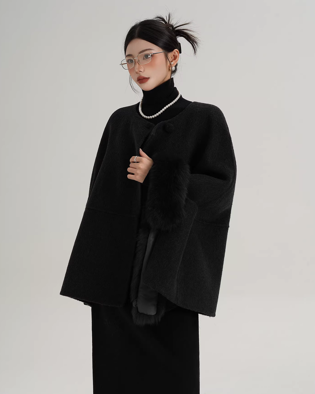 Fur Muffler Cape Coat Fur Muffler Cape Coat