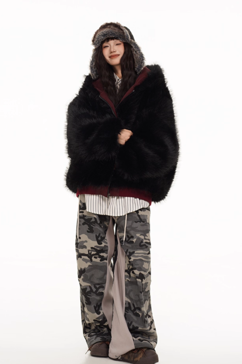 Fur × Nylon Reversible Blouson