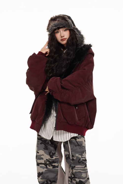 Fur × Nylon Reversible Blouson