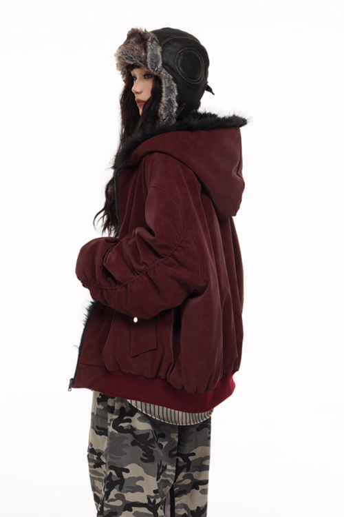 Fur × Nylon Reversible Blouson