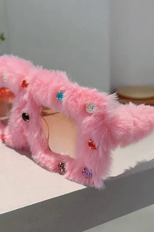 Furry Square Sunglasses
