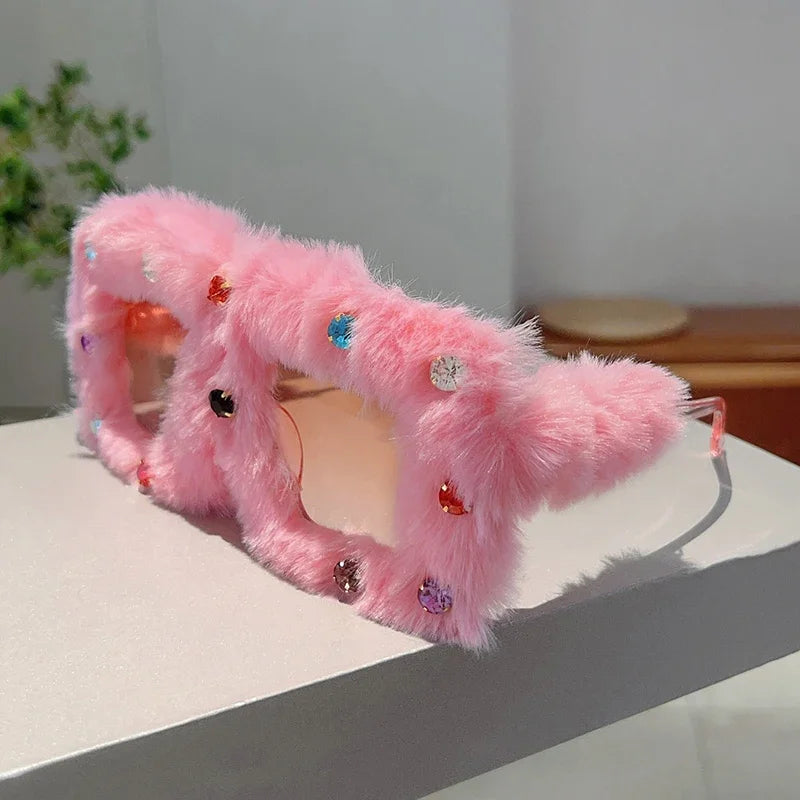 Furry Square Sunglasses Furry Square Sunglasses