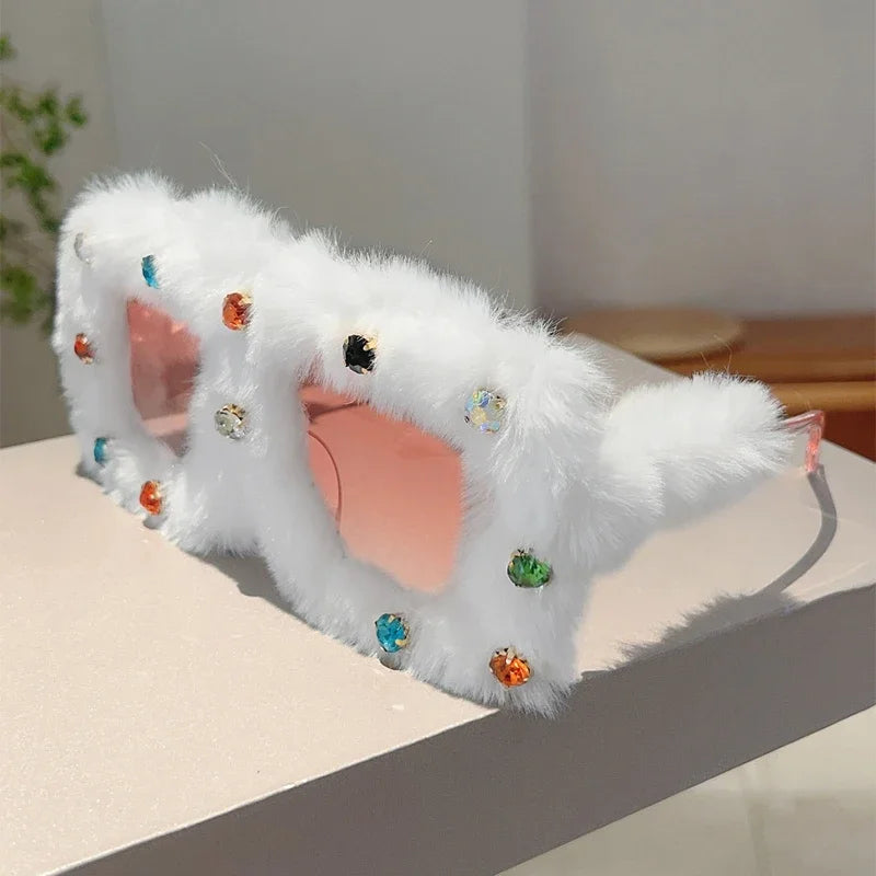 Furry Square Sunglasses Furry Square Sunglasses
