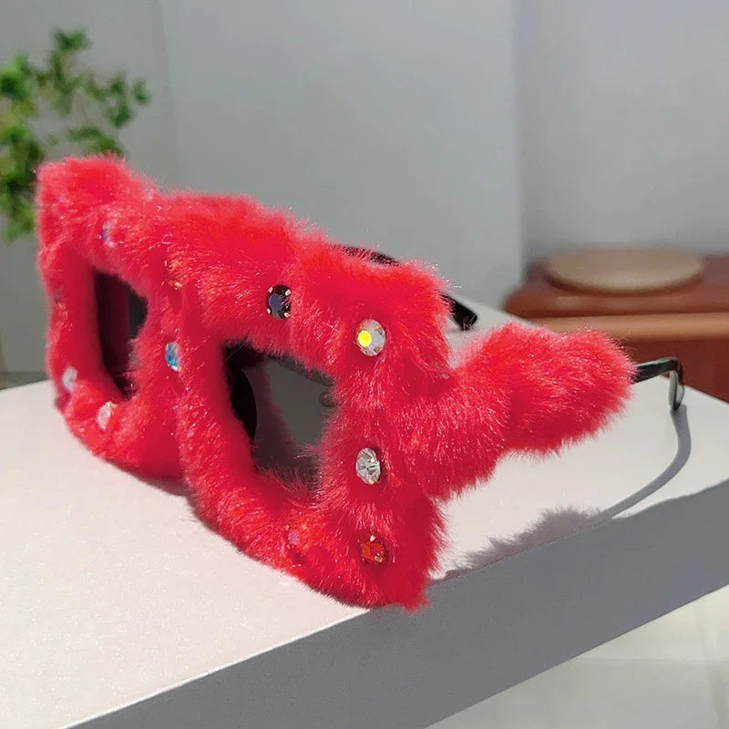 Furry Square Sunglasses Furry Square Sunglasses