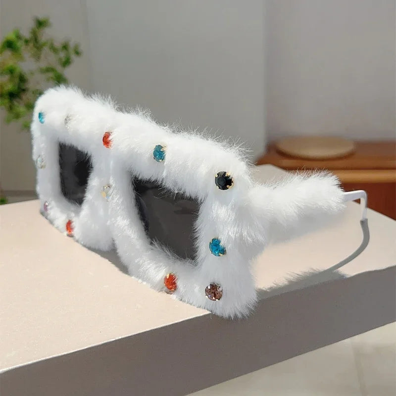 Furry Square Sunglasses Furry Square Sunglasses