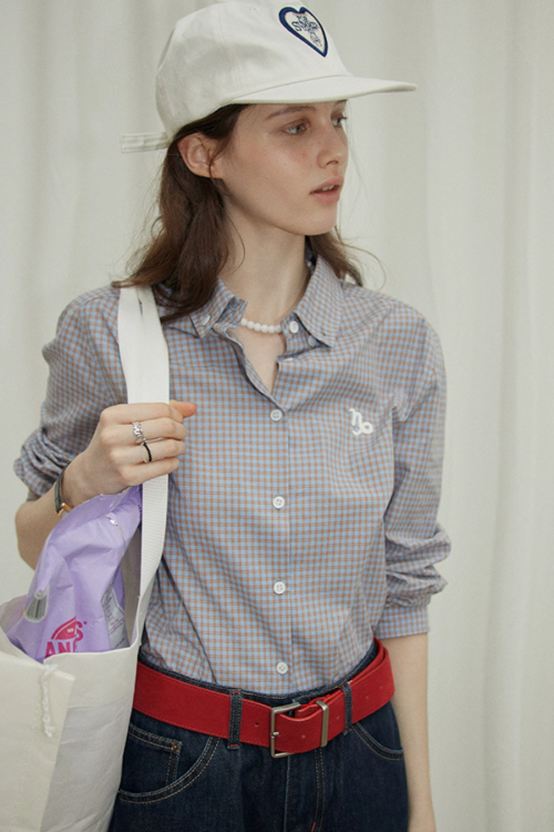 Gingham Check Long-Sleeve Shirt