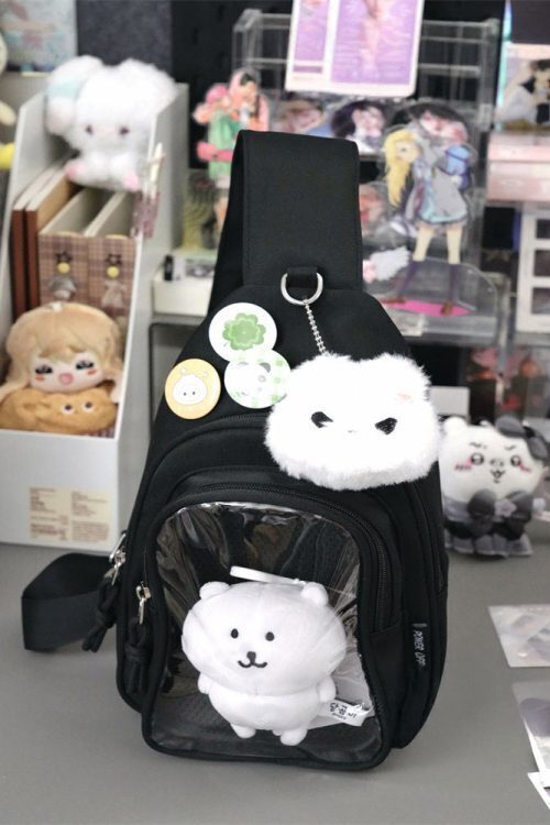 Girl Style Chest Ita Bag with Included Insert for Plushies and Pins