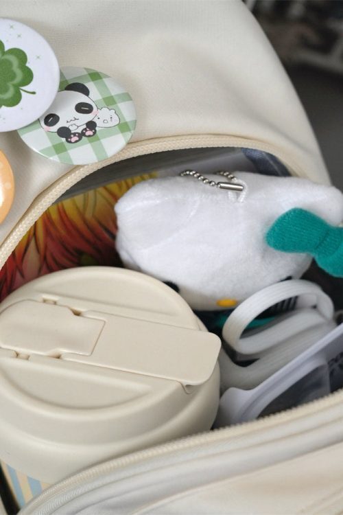 Girl Style Chest Ita Bag with Included Insert for Plushies and Pins