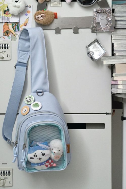 Girl Style Chest Ita Bag with Included Insert for Plushies and Pins