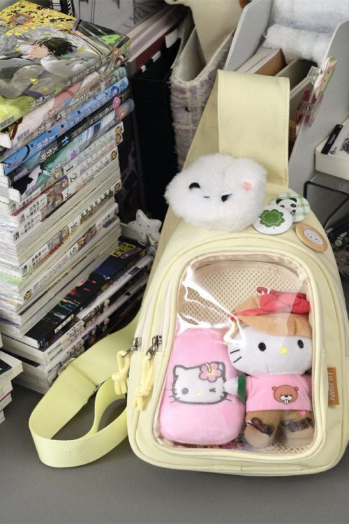 Girl Style Chest Ita Bag with Included Insert for Plushies and Pins