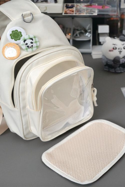 Girl Style Chest Ita Bag with Included Insert for Plushies and Pins