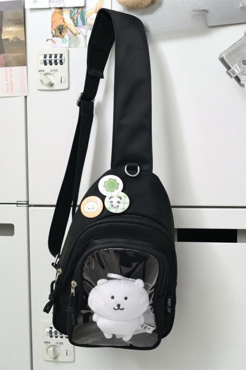 Girl Style Chest Ita Bag with Included Insert for Plushies and Pins