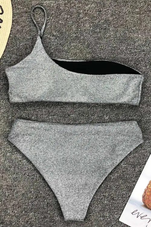Glitter Gray Bikini Set